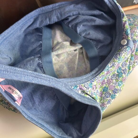 La Vie En Rose Blue and Purple Floral Slip Dress Small - Picture 7 of 14